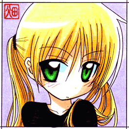 blonde_hair hata_kenjirou hayate_no_gotoku! lowres sanzen'in_nagi twintails