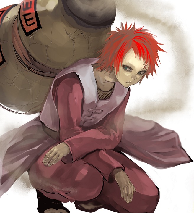 gaara kima male_focus naruto redhead sand