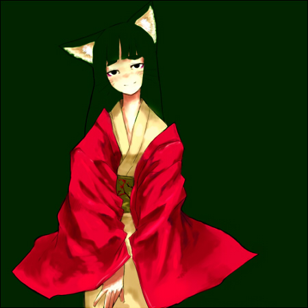 animal_ears fox_ears japanese_clothes kimono lowres original sugimoto_gang