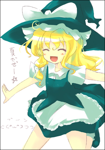 1girl 23 23_(candy_chapus) blonde_hair female hat kirisame_marisa lowres solo touhou witch witch_hat