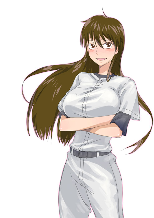 baseball breasts large_breasts momoe_maria ookiku_furikabutte princess_spirit uniform
