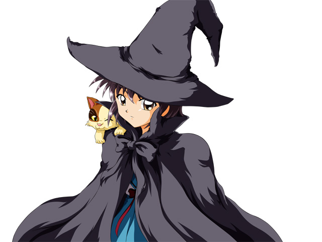 cat hat nagato_yuki school_uniform serafuku shamisen_(suzumiya_haruhi) short_hair suzumiya_haruhi_no_yuuutsu tanan witch_hat