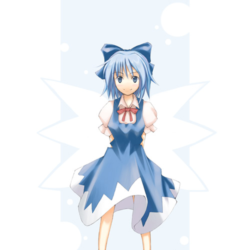 1girl bow cirno female hirono lowres solo the_embodiment_of_scarlet_devil touhou