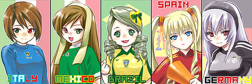 00s 5girls blonde_hair column_lineup everyone germany heterochromia italy kanaria lowres mexico multiple_girls rozen_maiden shinku siblings sisters soccer_uniform souseiseki sportswear suigintou suiseiseki twins world_cup