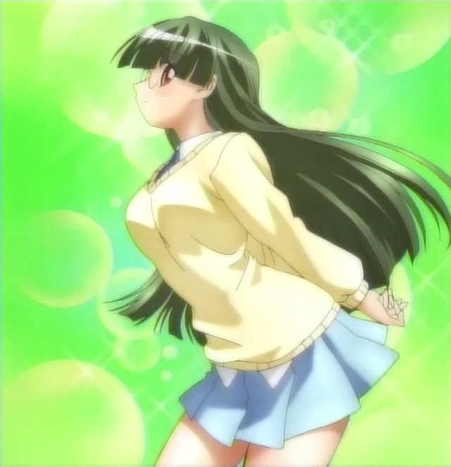 green_hair pani_poni_dash! school_uniform screencap serafuku sweater tachibana_rei
