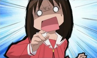 1girl azumanga_daioh kasuga_ayumu lowres school_uniform screencap serafuku solo