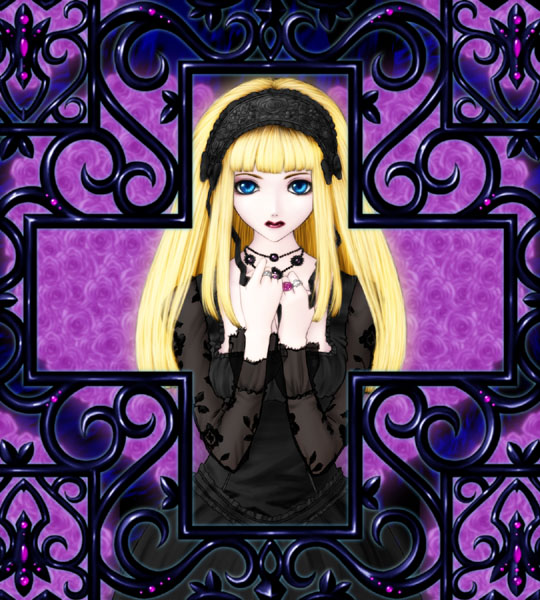 1girl gothic gothic_lolita kunishige_keiichi lolita_fashion nocturne nocturne_(kunishige_keiichi) original solo