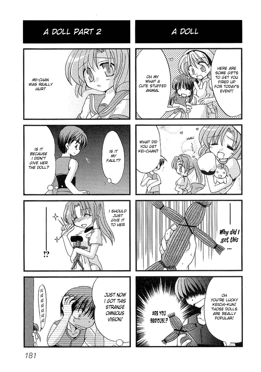 1boy 4girls 4koma comic furude_rika greyscale hard_translated highres higurashi_no_naku_koro_ni houjou_satoko maebara_keiichi monochrome multiple_4koma multiple_girls ryuuguu_rena sonozaki_mion translated