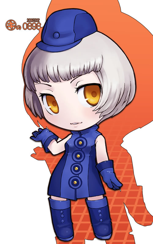 1girl atlus boots chibi elizabeth_(persona) gloves kei_jiei no_legwear persona persona_3 solo thigh-highs