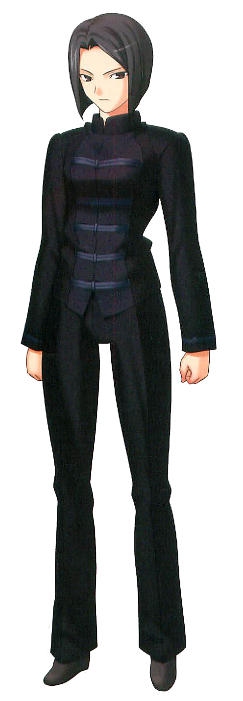 1girl androgynous black_suit fate/stay_night fate/zero fate_(series) female formal full_body highres hisau_maiya long_image solo suit takeuchi_takashi tall_image transparent_background type-moon
