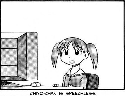 azumanga_daioh child computer lowres macro mihama_chiyo monochrome short_twintails twintails