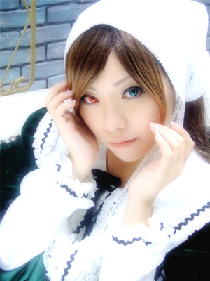 asian cosplay dress lowres maid photo photoshop rozen_maiden solo suiseiseki