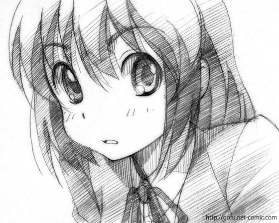 kushieda_minori monochrome sketch toradora! traditional_media