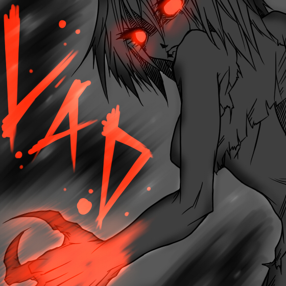 glowing glowing_eyes jin_(artist) left4dead left_4_dead monochrome red_eyes spot_color torn_clothes witch_(left4dead) you_gonna_get_raped zombie