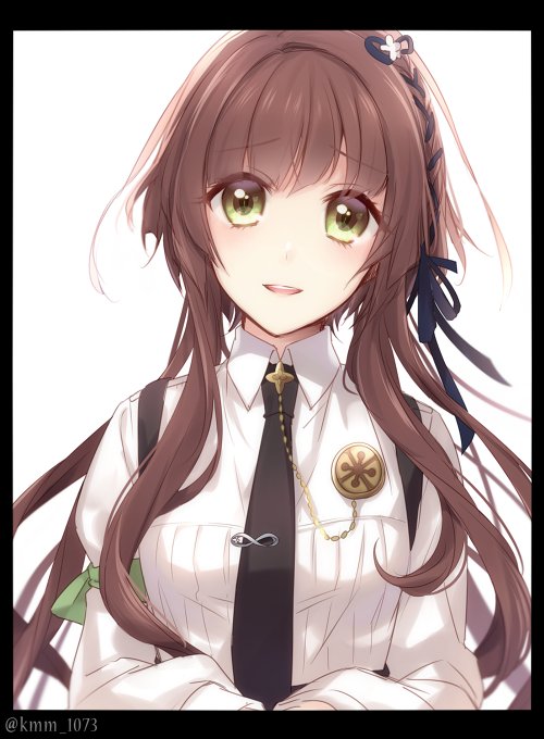 brown_hair collar_x_malice green_eyes hoshino_ichika yuuna_minato