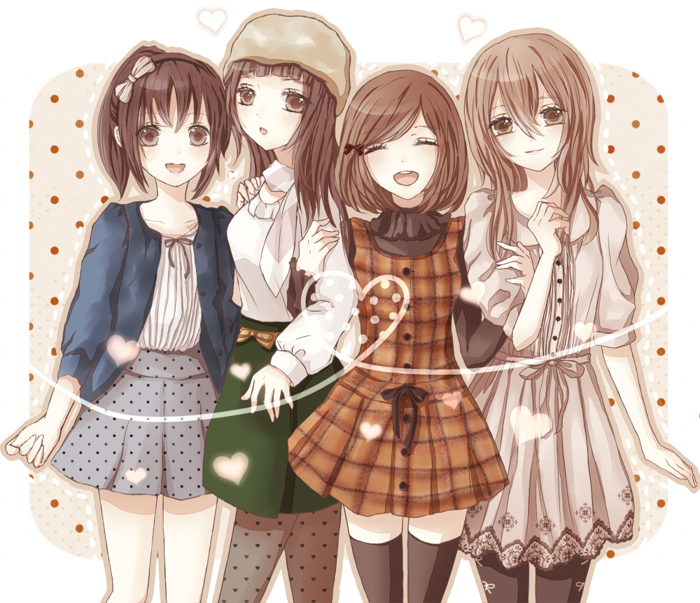 brown_eyes brown_hair crossover hakuouki_shinsengumi_kitan hiiro_no_kakera kasuga_tamaki koyuri natsuzora_no_monologue ogawa_aoi starry_sky_(game) yahisa_tsukiko yukimura_chizuru