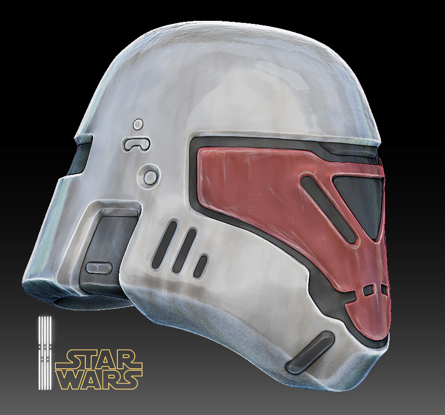3d artist_request helmet logo no_humans official_style original realistic redesign rogue_one:_a_star_wars_story science_fiction star_wars star_wars:_the_last_jedi stormtrooper