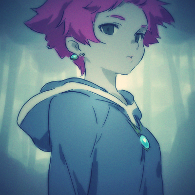 1girl kumatora lowres mother_(game) mother_3 pink_hair short_hair smile solo