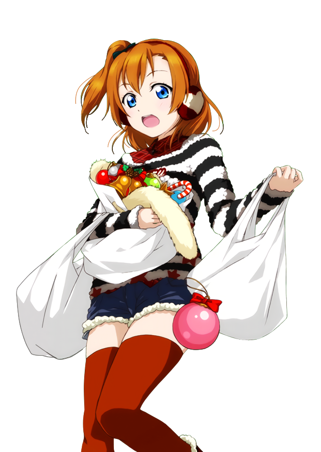 1girl black_bow blue_eyes blue_shorts bow brown_hair hair_bow hairband holding kousaka_honoka love_live! love_live!_school_idol_project open_mouth red_hairband red_legwear short_hair short_shorts shorts side_ponytail solo standing striped thigh-highs transparent_background
