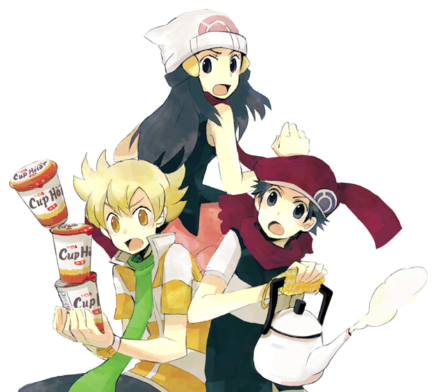 food hikari_(pokemon) jun_(pokemon) kouki_(pokemon) pokemon