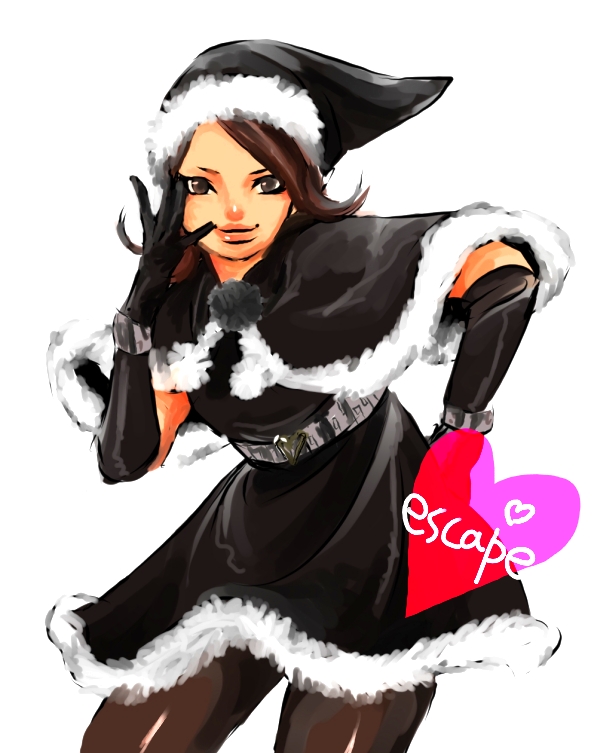 1girl artist_request character_name christmas escape_(go-busters) solo super_sentai tagme tokumei_sentai_go-busters