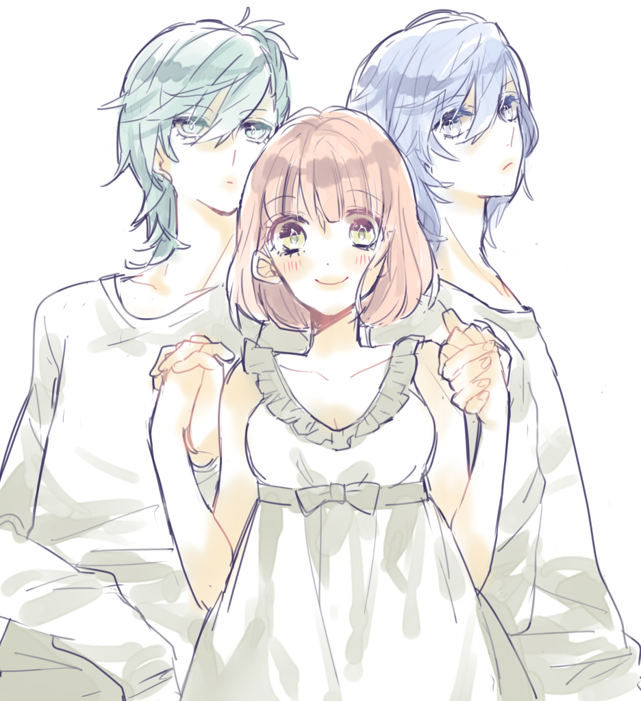 blue_eyes blue_hair hnk mikaze_ai nanami_haruka uta_no_prince-sama