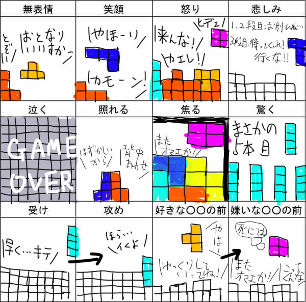 expressions game_over shigeo tetris translated translation_request yukkuri_shiteitte_ne
