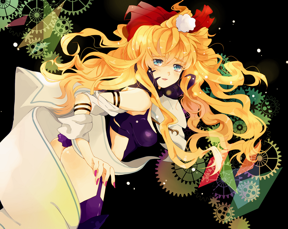 bad_id blonde_hair blue_eyes long_hair macross macross_frontier macross_frontier:_itsuwari_no_utahime sheryl_nome yuno_(fsblomo)