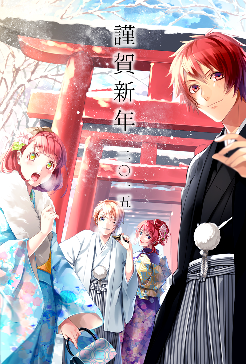 ittoki_otoya kurusu_shou nanami_haruka red_eyes red_hair shibuya_tomochika syrup_san uta_no_prince-sama