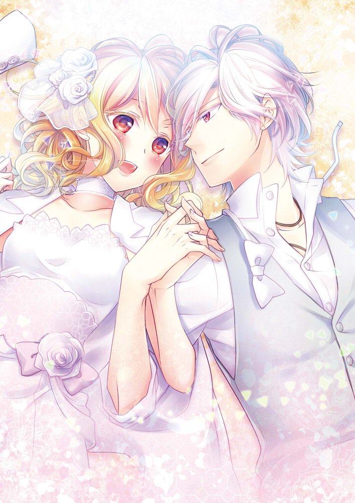 blonde_hair diabolik_lovers komori_yui pink_eyes sakamaki_subaru yamika