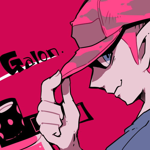 .52_gal_(splatoon) 1boy baseball_cap blue_eyes character_name close-up closed_mouth domino_mask hat hat_tip inkling looking_at_viewer lowres male_focus mask nana_(raiupika) pink_background pointy_ears simple_background smile solo splatoon