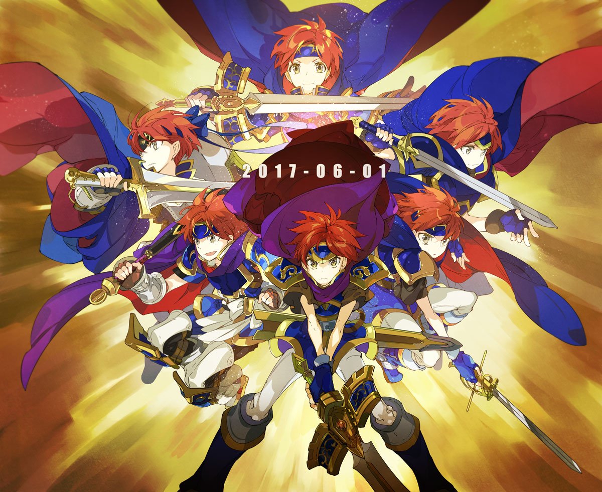 1boy armor cape fire_emblem fire_emblem:_fuuin_no_tsurugi fire_emblem:_kakusei fire_emblem_heroes holding holding_sword holding_weapon looking_at_viewer noki_(affabile) redhead smile sword weapon