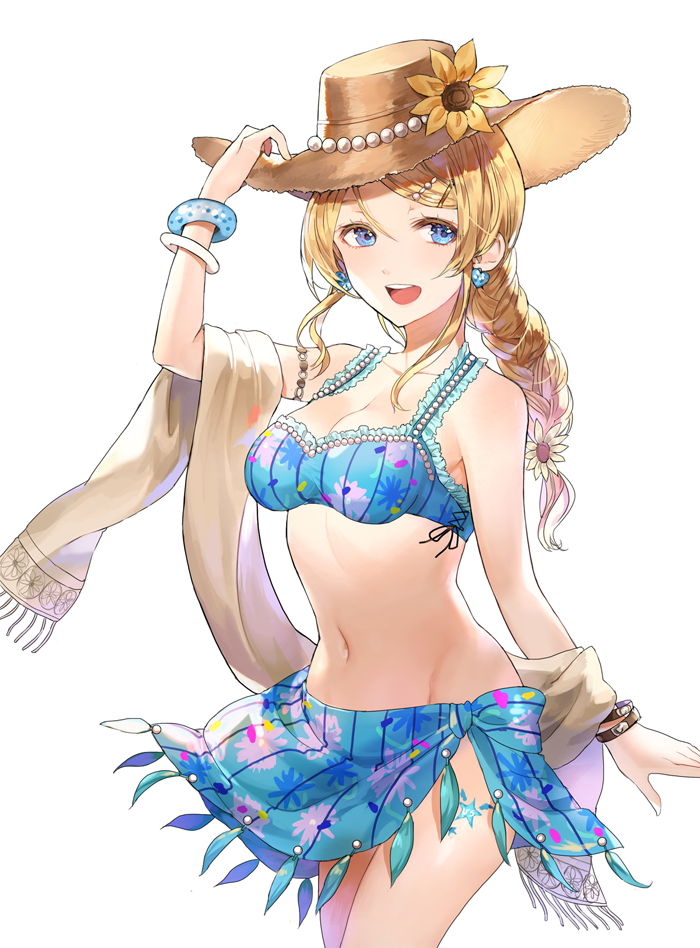 ayase_eli bikini blonde_hair blue_eyes long_hair love_live!_school_idol_project