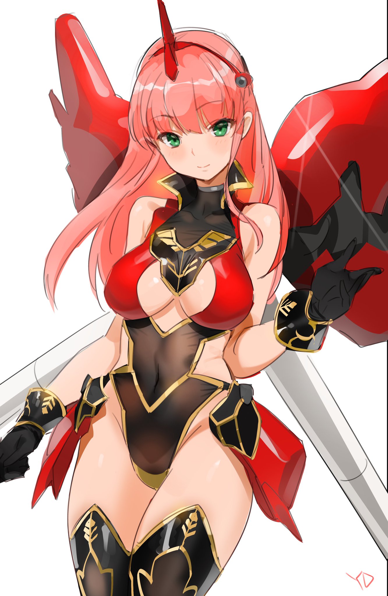 1girl artist gundam highres image_sample name personification sinanju twitter_sample yang-do