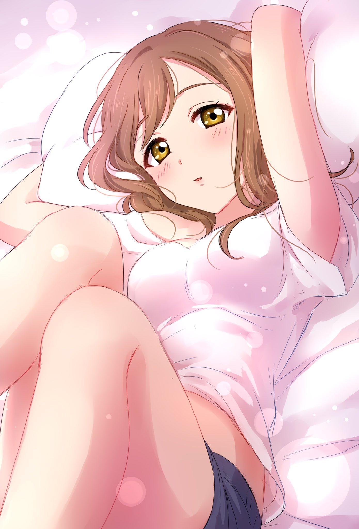 /index.php?page=dapi&amp;s=post&amp;q=index blush brown_eyes brown_hair kunikida_hanamaru long_hair shirt