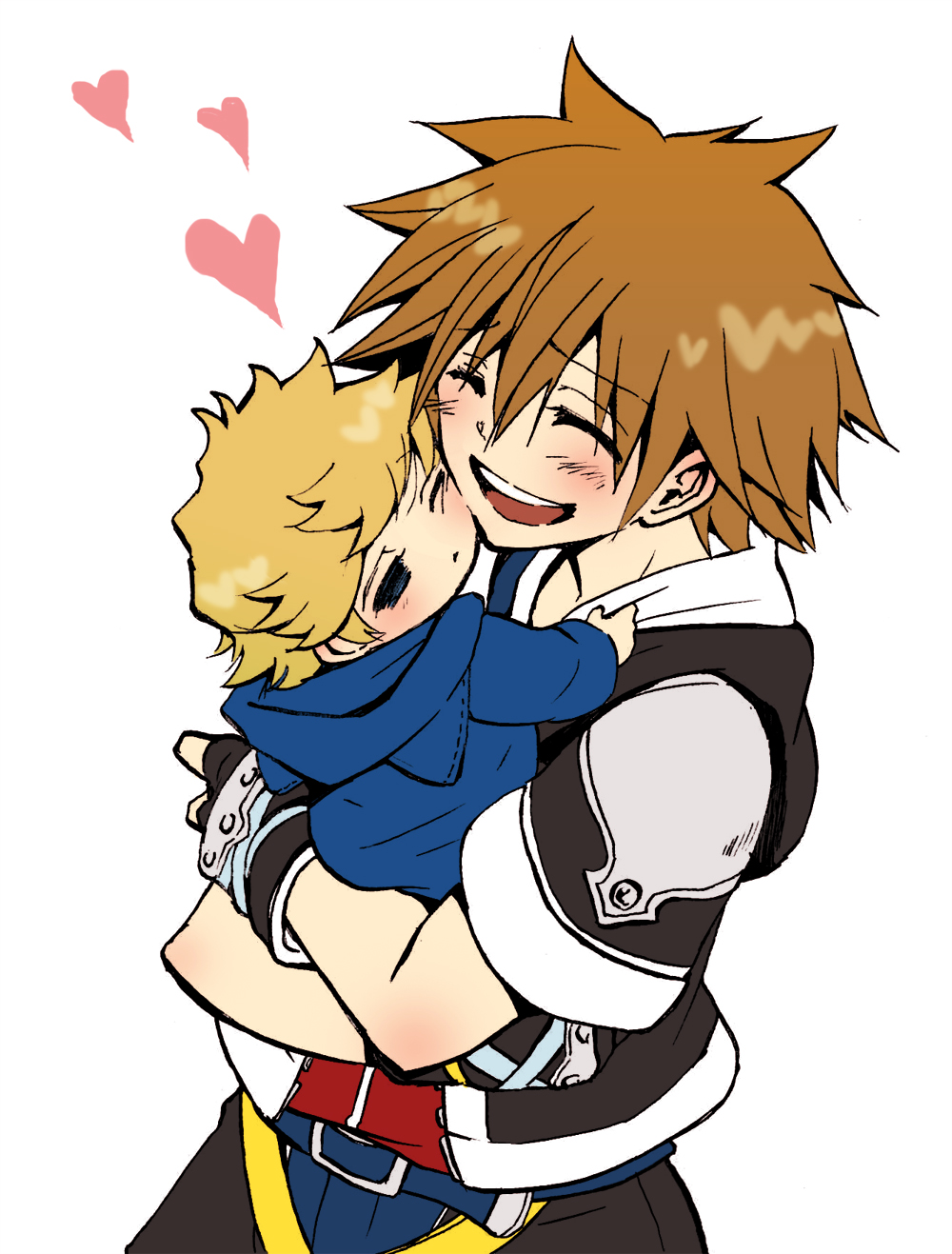 baby carry kingdom_hearts roxas sora