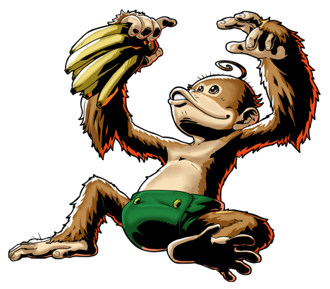 banana food fruit lowres metal_slug metal_slug_attack official_art orangutan