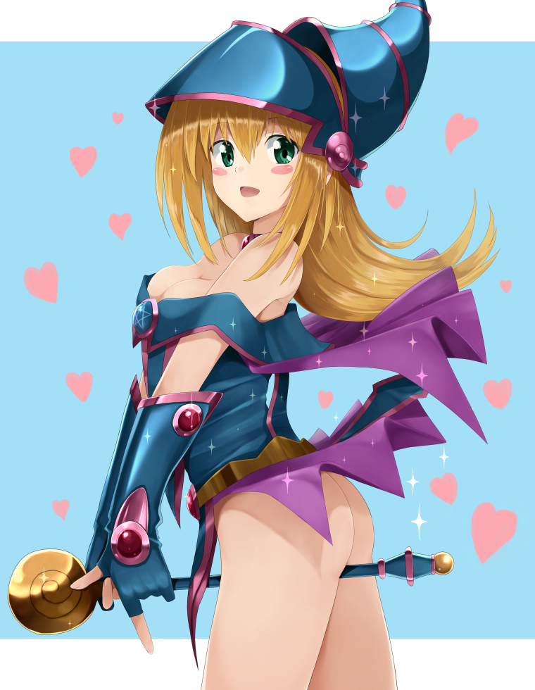 1girl dark_magician_girl duel_monster love_(pspdspsp) yu-gi-oh! yuu-gi-ou_duel_monsters