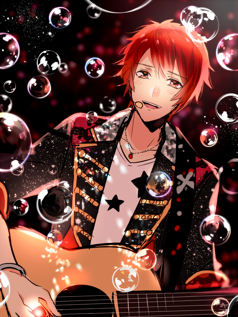 ittoki_otoya red_eyes red_hair syrup_san uta_no_prince-sama