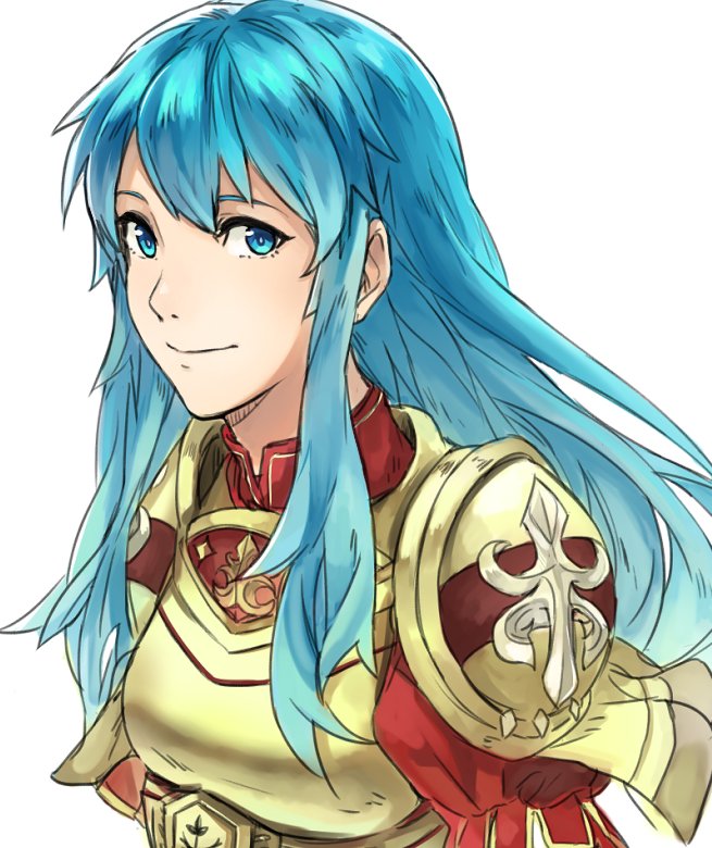 1girl aqua_hair armor blue_eyes blue_hair eirika fire_emblem fire_emblem:_seima_no_kouseki fire_emblem_heroes intelligent_systems kamu_(kamuuei) long_hair nintendo smile solo