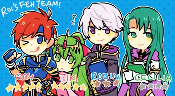 2boys 2girls armor blush breasts cape cecilia_(fire_emblem) chiki closed_eyes elbow_gloves fire_emblem fire_emblem:_fuuin_no_tsurugi fire_emblem:_kakusei fire_emblem:_mystery_of_the_emblem fire_emblem_heroes gloves green_eyes green_hair hair_ornament jewelry long_hair male_my_unit_(fire_emblem:_kakusei) multiple_boys multiple_girls my_unit_(fire_emblem:_kakusei) open_mouth pointy_ears ponytail redhead ribbon roirence roy_(fire_emblem) short_hair smile white_hair