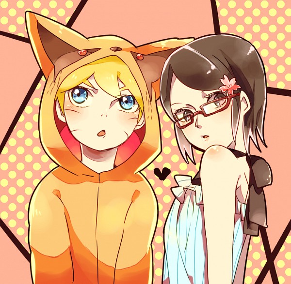 blue_eyes glasses hood hoodie naruto tagme uchiha_sarada uzumaki_boruto