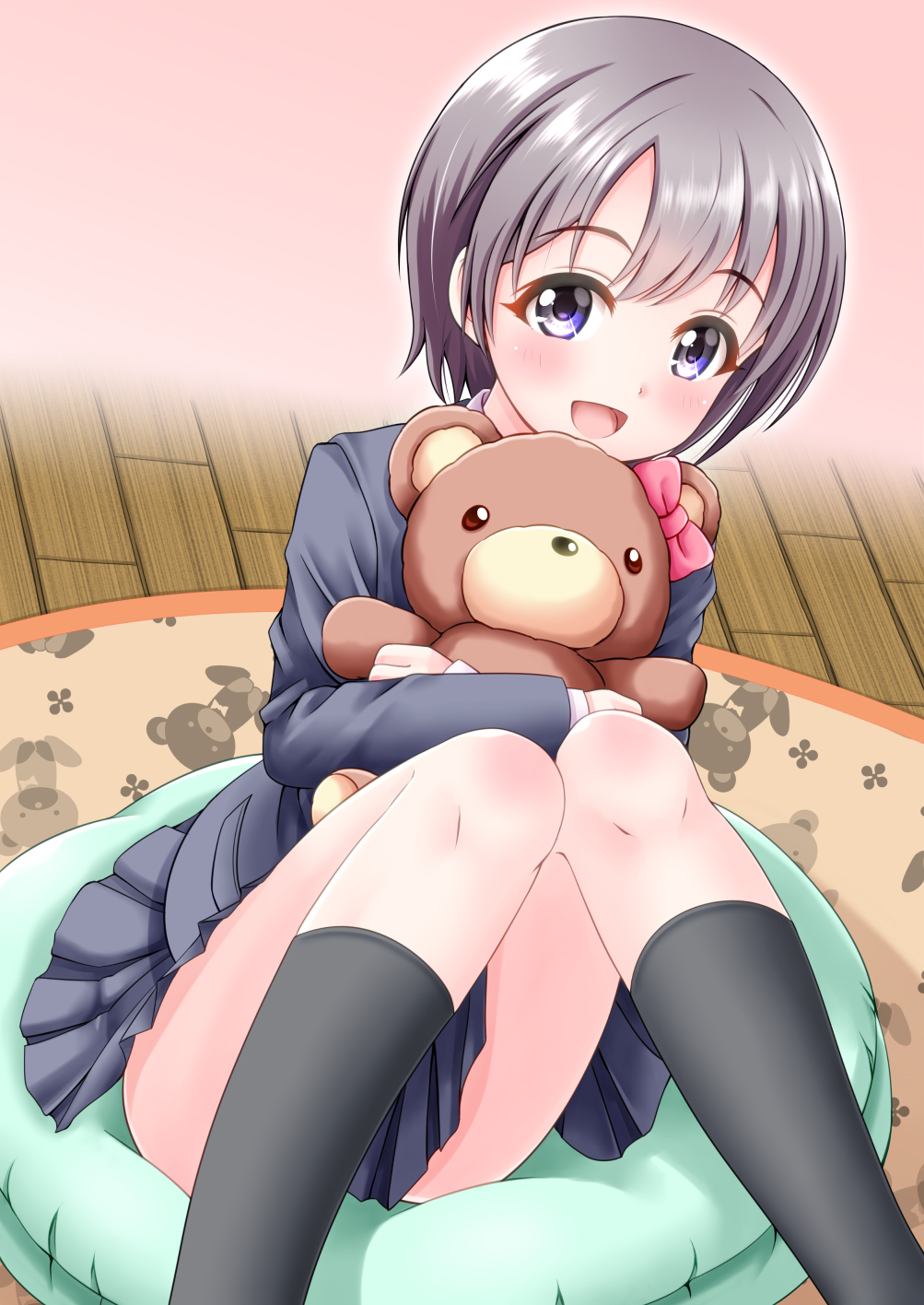 dress grey_hair idolmaster idolmaster_cinderella_girls otokura_yuuki short_hair smile