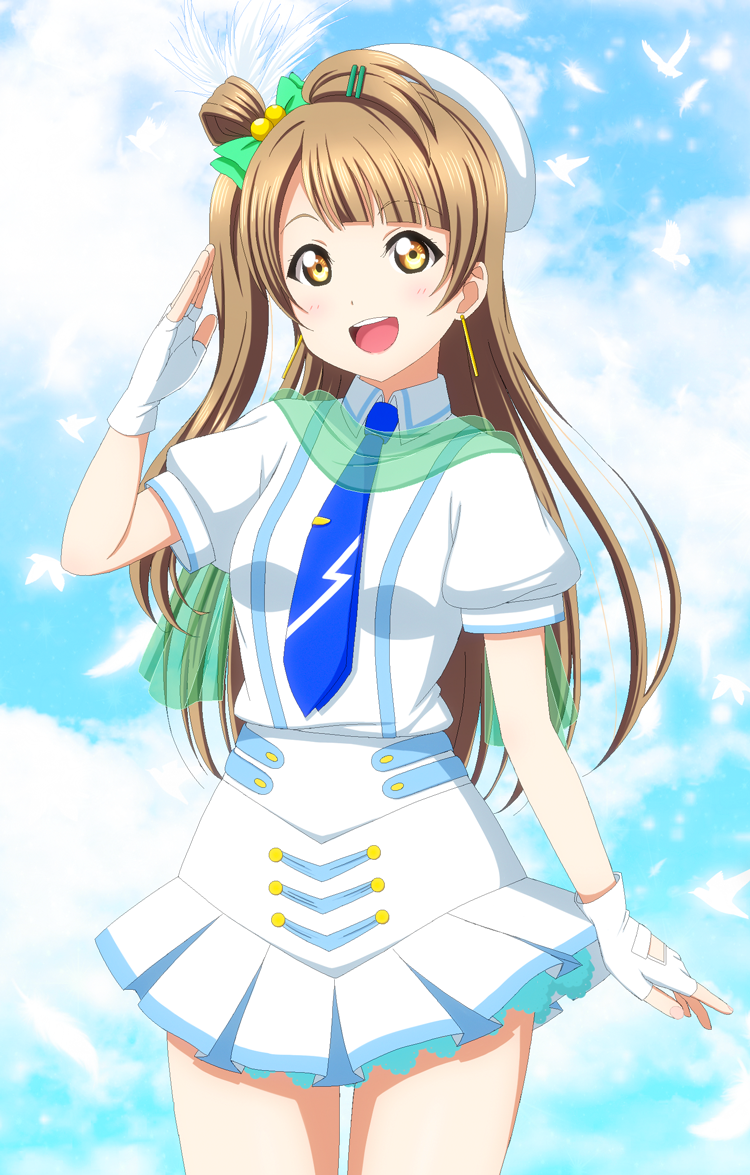 brown_eyes brown_hair long_hair minami_kotori smile