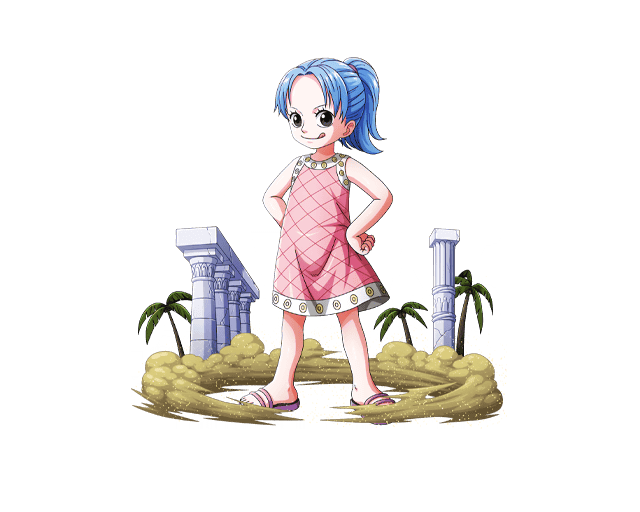 1girl :q black_eyes blue_hair bodskih dress full_body hands_on_hips high_heels long_hair looking_at_viewer nefertari_vivi one_piece palm_tree pink_dress short_dress sleeveless sleeveless_dress solo standing tongue tongue_out transparent_background tree younger