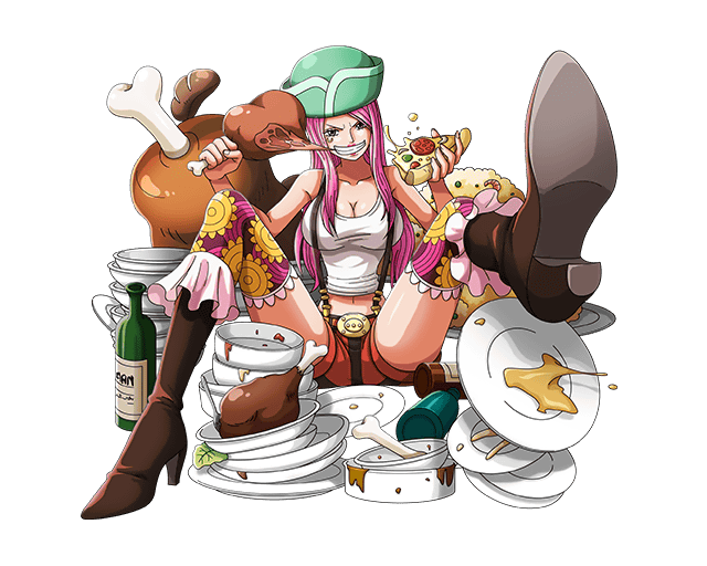 1girl blue_eyes bodskih boots breasts brown_footwear cleavage collarbone eating food full_body green_hat grin hat high_heel_boots high_heels jewelry_bonney knee_boots large_breasts long_hair looking_at_viewer midriff navel one_piece orange_shorts pink_hair pizza shiny shiny_skin shirt short_shorts shorts sitting sleeveless sleeveless_shirt smile solo stomach suspender_shorts suspenders thigh-highs transparent_background white_shirt