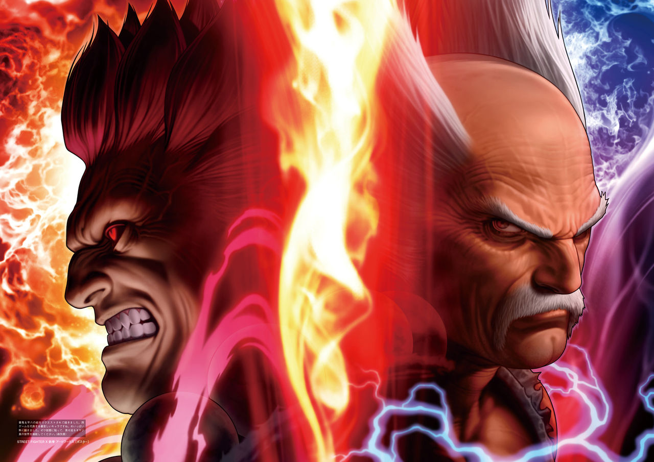 capcom gouki mishima_heihachi mori_toshiaki namco street_fighter street_fighter_x_tekken tekken