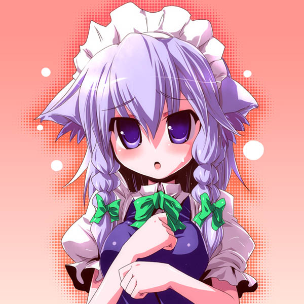 dog_ears hairband hazumi_miruku izayoi_sakuya kemonomimi_mode touhou