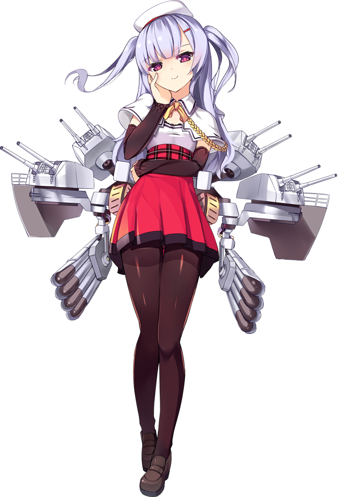 1girl aiguillette ajax_(azur_lane) azur_lane bangs beret black_legwear brown_footwear capelet closed_mouth detached_sleeves full_body hair_ornament hairclip hat high-waist_skirt kaede_(003591163) loafers long_hair long_sleeves machinery official_art pantyhose pink_eyes purple_hair red_skirt ribbon shoes simple_background skirt sleeves_past_wrists smile solo torpedo transparent_background turret two_side_up white_hat yellow_ribbon