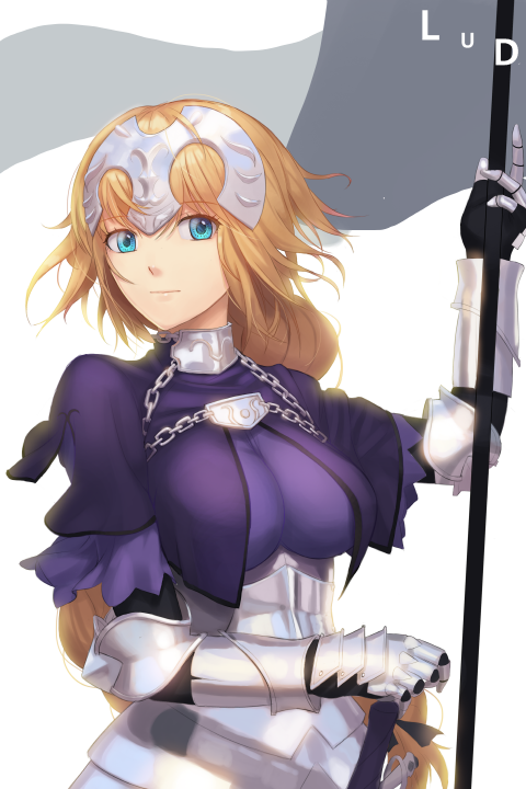 blonde_hair blue_eyes fate/apocrypha fate/grand_order fate_(series) long_hair ruler_(fate/apocrypha) warrior